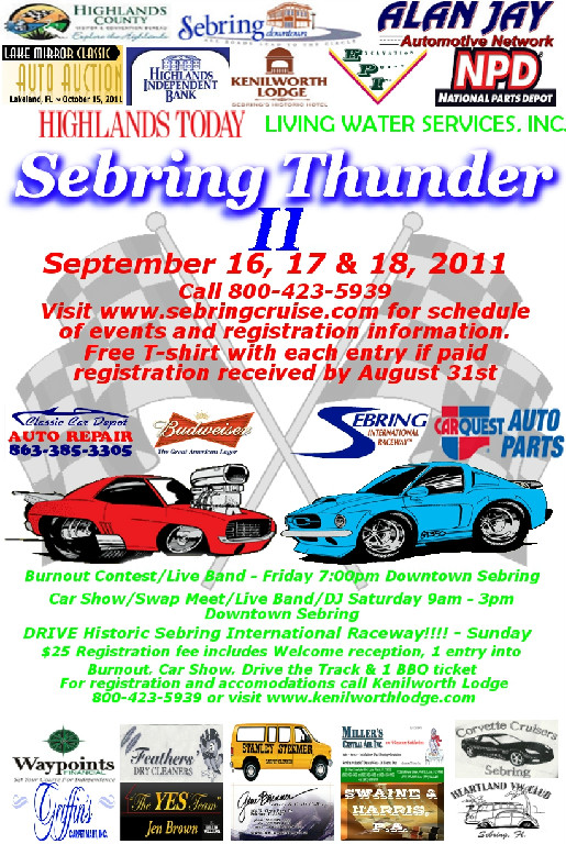 sebring cruise and sebring thunder